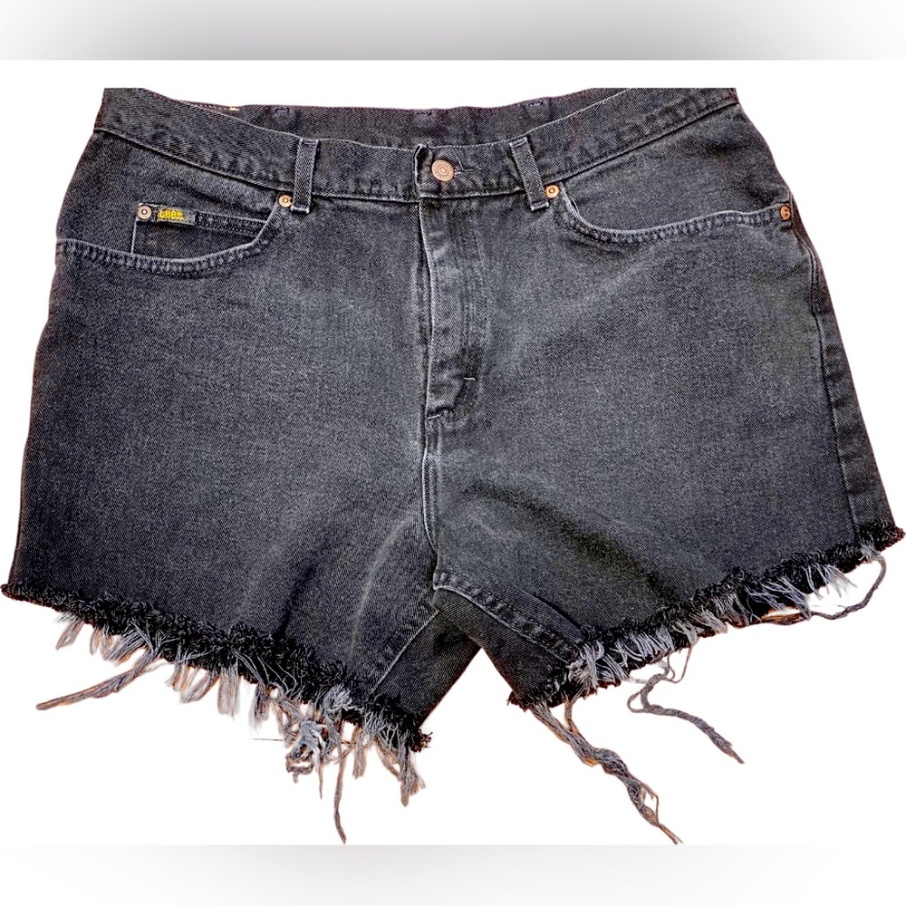 Women’s Vintage Lee Cut off Shorts Black Sz. 36” Waist / 14